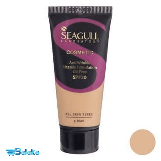 کرم پودر ضد چروک سی گل مدل Light Beige 