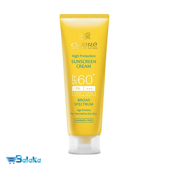 کرم ضد آفتاب سینره SPF60 مناسب پوست خشک و معمولی