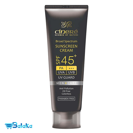 کرم ضد آفتاب مردانه سینره SPF45 